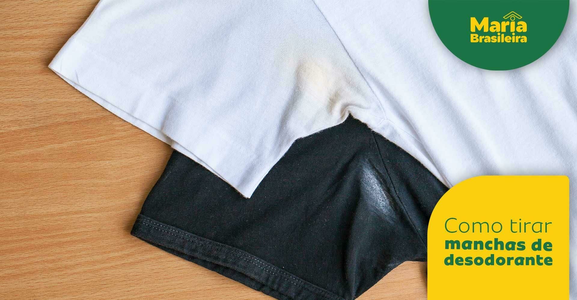 Imagem ilustrativa para o artigo Como tirar manchas de desodorante das roupas? 5 dicas caseiras! da Maria Brasileira